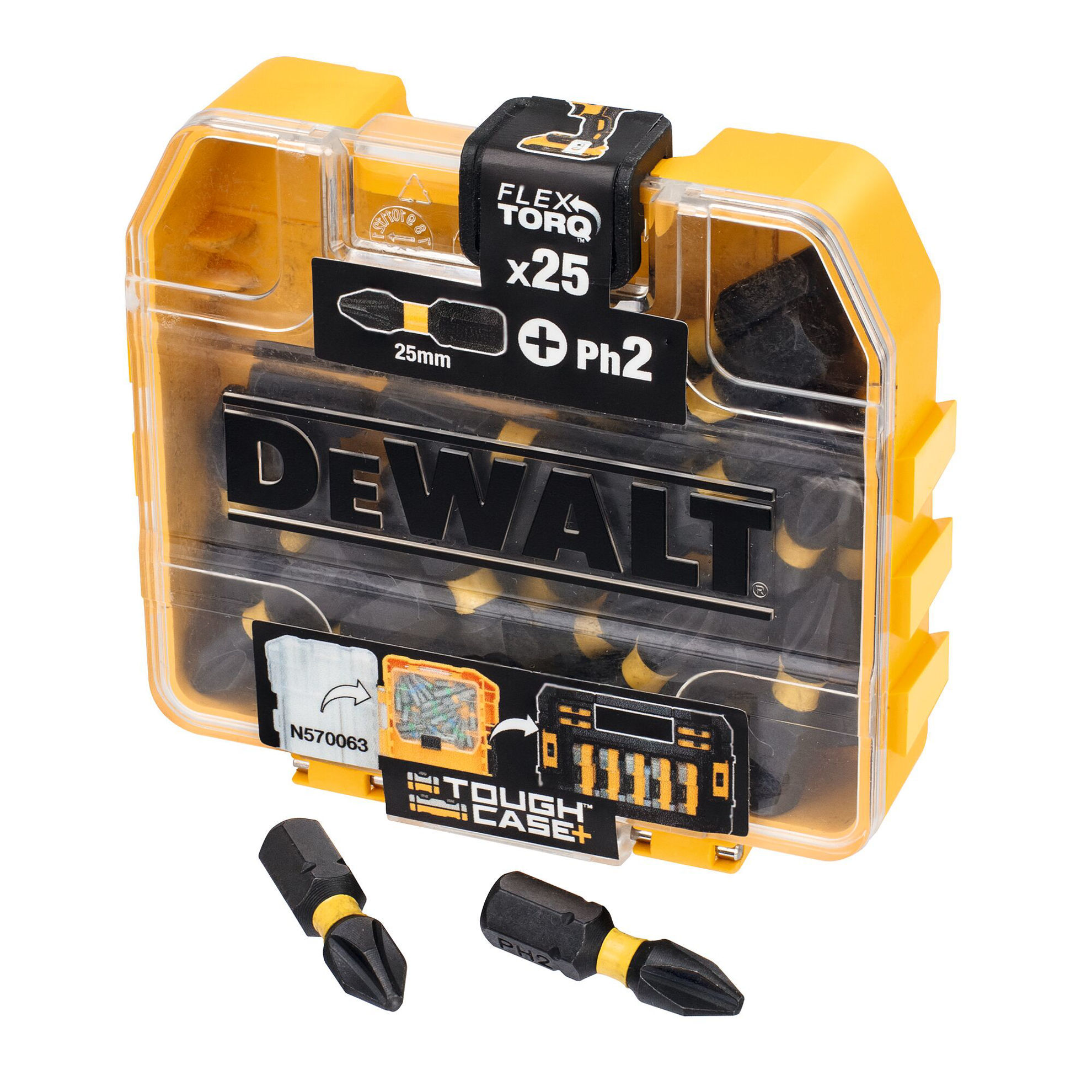 DeWalt DT70555T Bitssats PH2 25mm (25st) - med