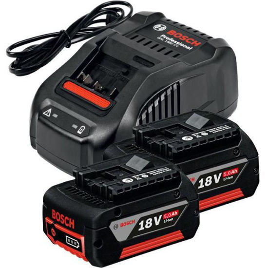 Picture of Bosch 18V Batteripaket (2x5,0ah + Snabbladdare)