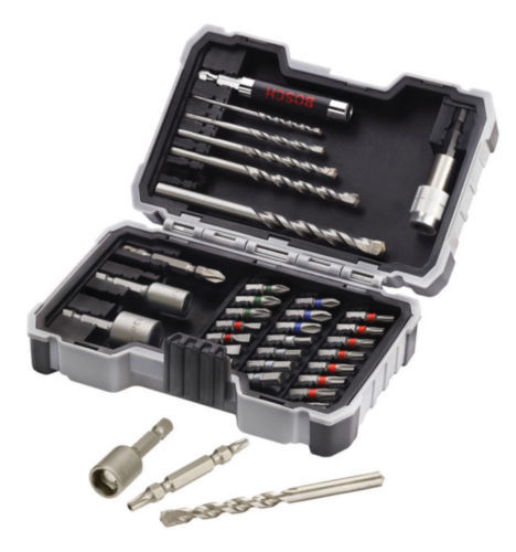 Bosch Bits-, Borr- & Hylssats 35-delar (för Metall) - med