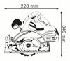 Bild på Bosch GKS 18 V-LI Cirkelsåg 18V 165mm C&G (utan batterier)