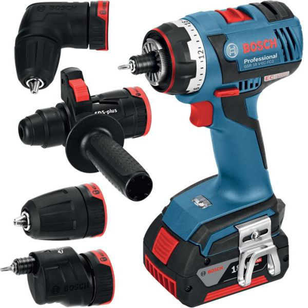 Bosch GSR 18 V-EC FC2 Borr-/Skruvdragare 18V (2x4,0ah) - med
