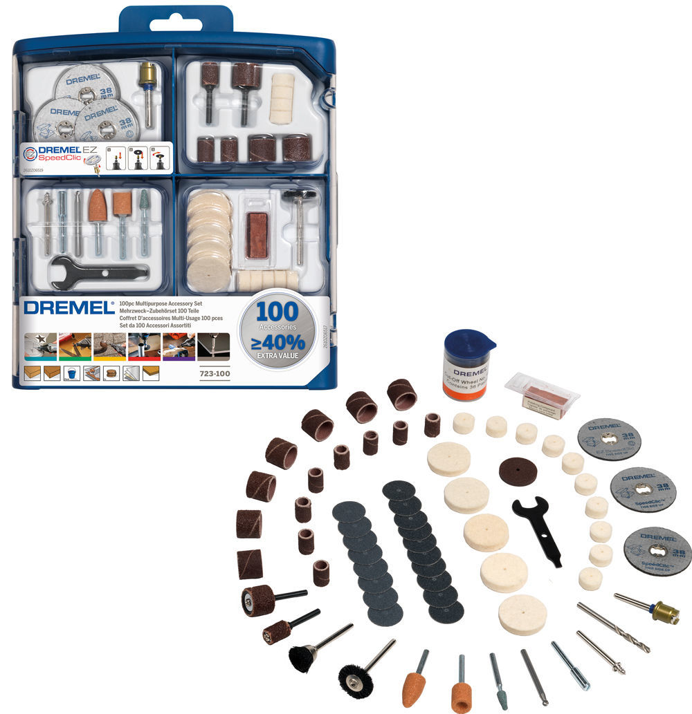 Dremel Tillbehörsset 723 Multifunktion 100-delar - med