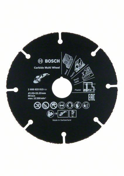 Bosch Kapskiva Multiwheel HM 125mm för Trä/plast mm. - med