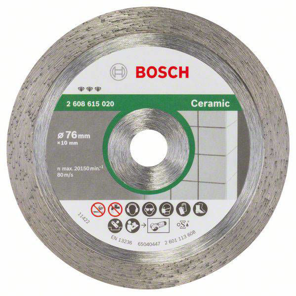 Bosch Diamantkapskiva Best for Ceramic 76mm (1-P) - med