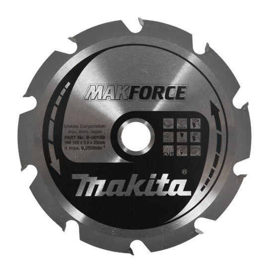 Bild på Makita B-08159 Sågklinga HM 165x20x2mm 10T Trä