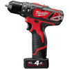 Bild på Milwaukee M12 BPD-402C Slagborrmaskin 12V (2x4,0ah)