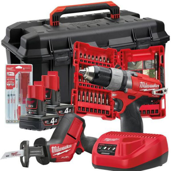 Picture of Milwaukee Powerpack M12 SET2H-402W 12V 4,0ah (CDD + CHZ)