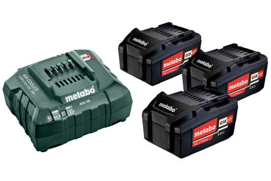 Bild på Metabo BAS-SET (3x18V 4,0ah batterier + Snabbladdare)