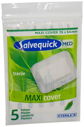 Bild på Cederroth Salvequick Plåster Maxi Cover 54x76mm 5-P