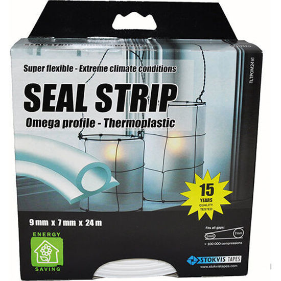 Bild på Stokvis Tätningslist Termoplast Transparent 9mm x 7mm x 6m