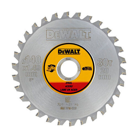 Bild på DeWalt DT1923 Hårdmetallklinga för Metall 140x20mm 30T