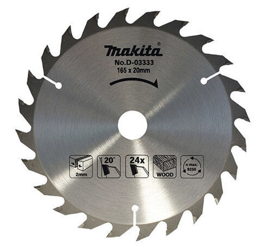 Bild på Makita Cirkelsågsklinga 165x20mm 24T