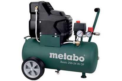 Bild på Metabo BASIC 250-24 WOF Oljefri kompressor 2,0hp 8 bar (200l/min)