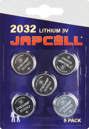 Bild på Japcell Lithium CR2032 Batteri 5-Pack