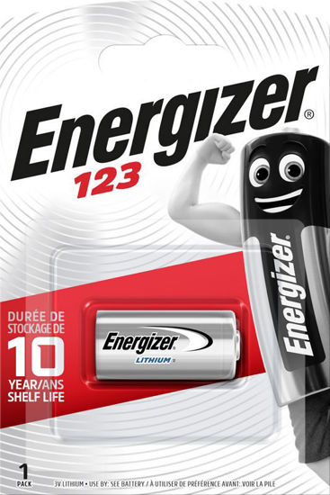 Bild på Energizer Litium CR123 Foto/Alarm Batteri 1-Pack