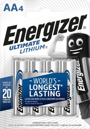 Bild på Energizer Ultimate Litium AA/E91/L91 Batteri 4-Pack