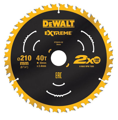 Bild på DeWalt DT20433 Cirkelsågklinga 210x30mm 40T