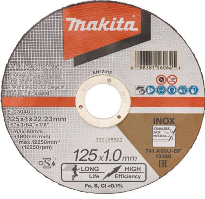 Bild på Makita E-03040 Kapskiva 125x1,0mm RST A60U (E)