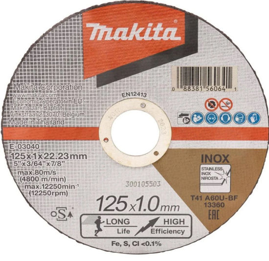 Bild på Makita E-03040 Kapskiva 125x1,0mm RST A60U (E)