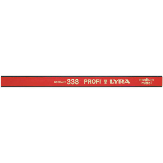 Lyra 338 PROFI Snickarpenna / Timmermanspenna Röd Rektangulär