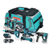 Makita Combokit LXT DLX7021TX1 18V (2x5,0ah + 7 verktyg)