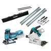 Makita Sågkit+ Sänksåg+Sticksåg+skenor+väska+skarvstycken+tvingset 18V (utan batterier)