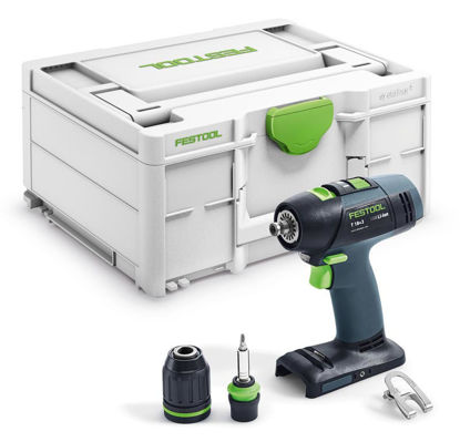 Festool T18+3 Li Basic Borr-/Skruvdragare 18V (utan batterier)