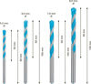 Bosch Expert MultiConstruction CYL-9 borrsats, 5,5/6/7/8 mm, 4 st.