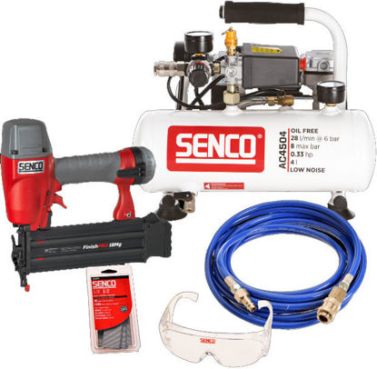 Senco AFN0024KIT LOW NOISE dyckertpaket (Kompressor, dyckertpistol, slang)