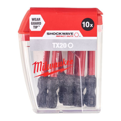 Milwaukee Bits Shockwave TX20x50mm 10-P