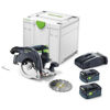 Festool 18 V HKC 55 5,0 EBI-Plus-SCA Battericirkelsåg 18V (2x5,0ah)