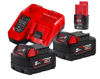 Milwaukee M18 NRG-502 Batteripaket 18V (2x5,0ah + Laddare)