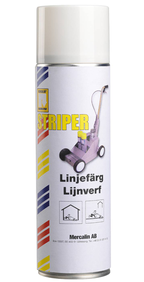 Mercalin Striper Linjemarkeringsfärg 500ml Vit