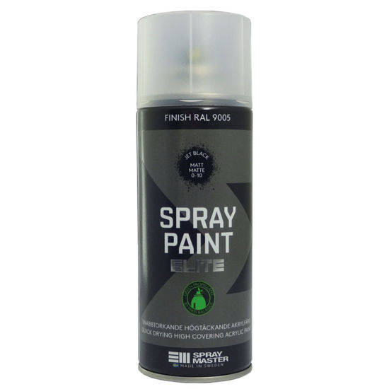 Spraymaster Sprayfärg Elite Svart RAL 9005 Matt