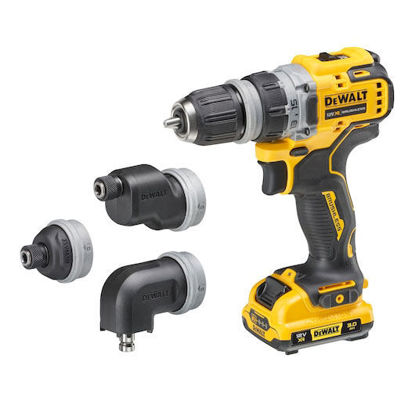 DeWalt DCD703L2T Skruvdragare Multihuvud T-STAK 12V (2x3,0ah)