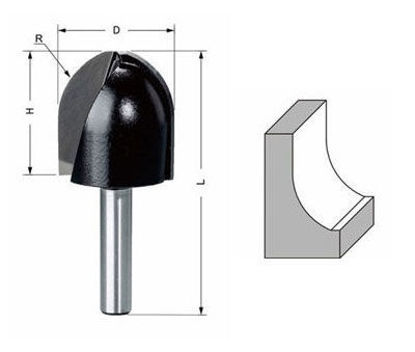 Delver Frisfräs 28,6x31,8x66 S=8mm