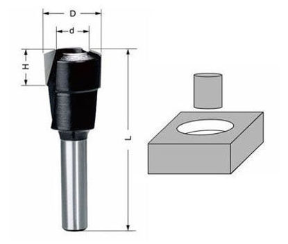 Delver Pluggfräs 17xØ10x58 S=8