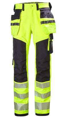 Helly Hansen 77472 ICU Hantverksbyxa High-Vis Yellow/Ebony