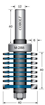 Cobolt Fingerskarvfräs L=40 D=40 S=12