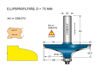 Cobolt Ellipsprofilfräs D=70 L=18 S=12