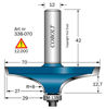 Cobolt Ellipsprofilfräs D=70 L=18 S=12