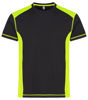 Clique Ambition-T T-Shirt Svart/Gul Kontrast