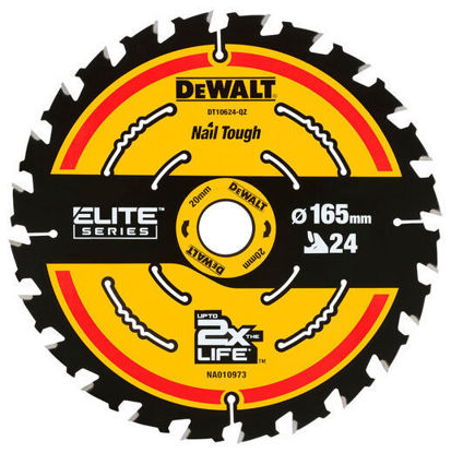 DeWalt DT10624Såklinga 165x20mm 24T för trä