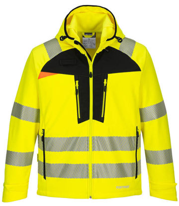 Portwest DX475 Softshelljacka Hi-Vis KL3 Gul/Svart