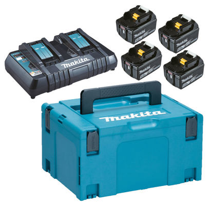 Makita 197626-8 Laddpaket 18V (4x5,0ah + Laddare)