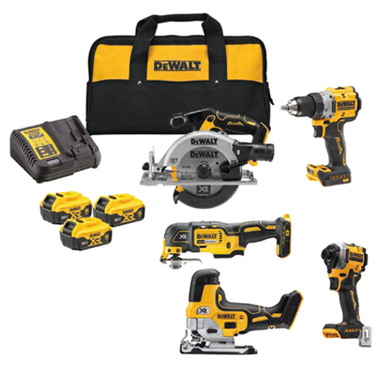 DeWalt DCK502P3 Verktygspaket Snickare XR (3x5,0ah)