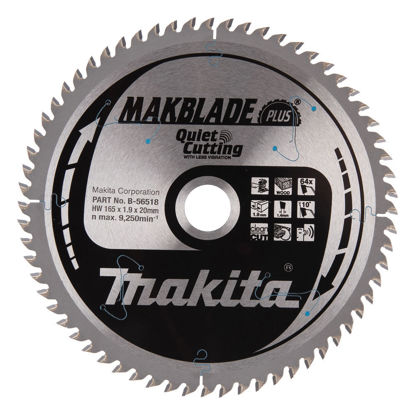 Makita Sågklinga Makblade+ T.C.T 165x20 mm 64T – Fina Sågsnitt i Trä