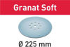 Festool Slippapper STF D225 GR S/25 Granat Soft