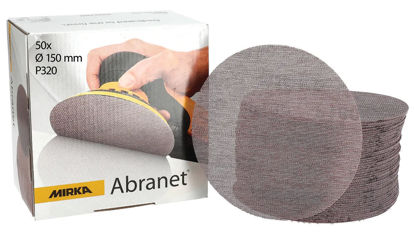 Mirka Abranet Nätslippapper 150mm 50st/frp - Effektiv Dammfri Slipning