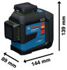 Bosch GLL 80-33 G Linjelaser Grön Set